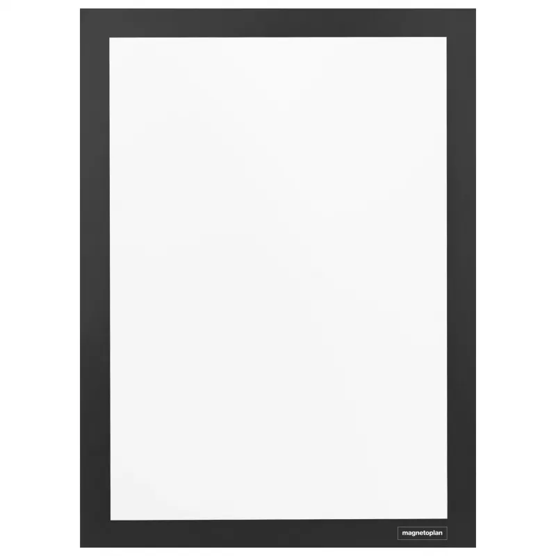 magnetoplan magnetofix informacinis rėmelis DIN A4, juodas, atidaromas, dvipusis, savaiminio klijavimo 1131912