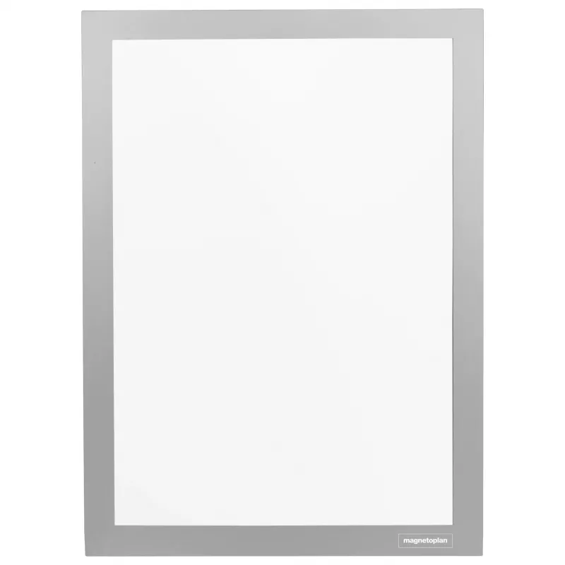 magnetoplan magnetofix Info Frame DIN A6 sidabrinis lipnusis dvipusis atverčiamas rėmelis 1132132