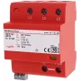 DEHN DSH B TNC 255 FM 1+2 tipo kombinuotasis viršįtampių ribotuvas TN-C sistemoms, 3 polių, 255 V AC, 25 kA (10/350 µs), nuotolinio signalizavimo, 941306