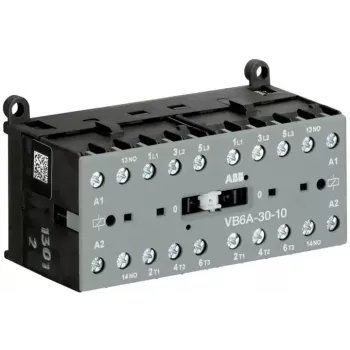 ABB Reversing Contactor VB6A-30-10 220-240VAC 3-Pole 1NO 9A 4kW GJL1211911R8100