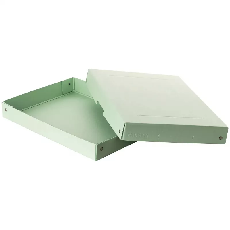 FALKEN PURE dokumentų saugojimo dėžutė 500 lapų, pastelinės žalios spalvos, 24,0 x 32,0 x 4,0 cm, 1 vnt. (22001904000F)