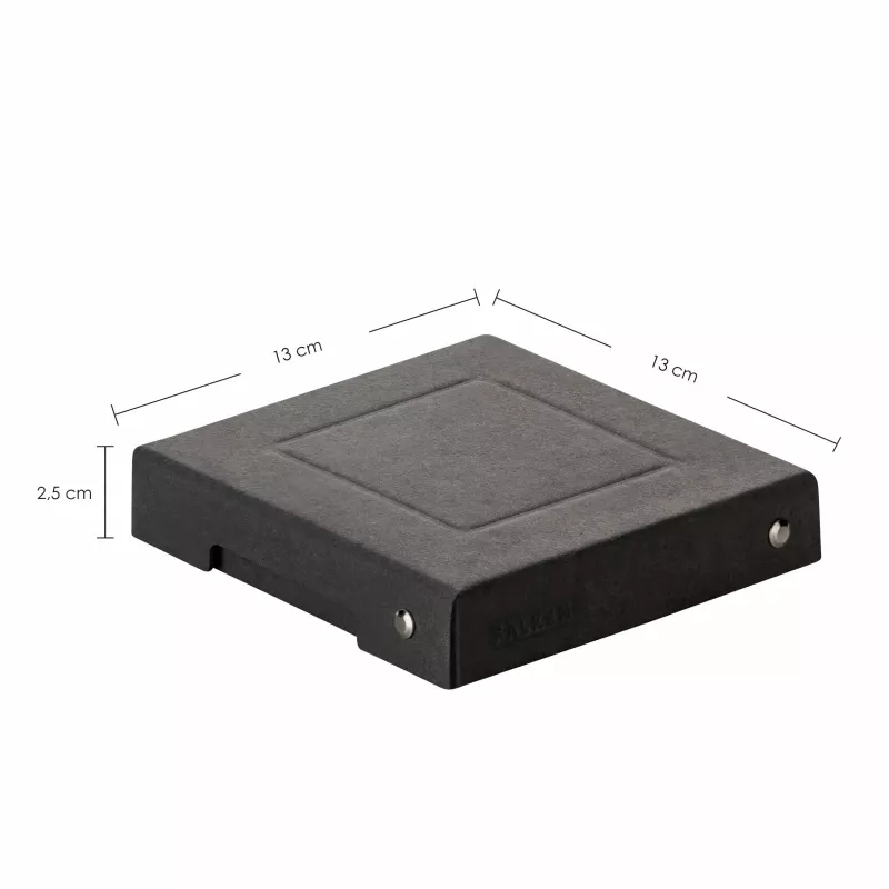 FALKEN PURE 120x120 mm dėžutė laikymui, 310 lapų, juoda 22001736000F