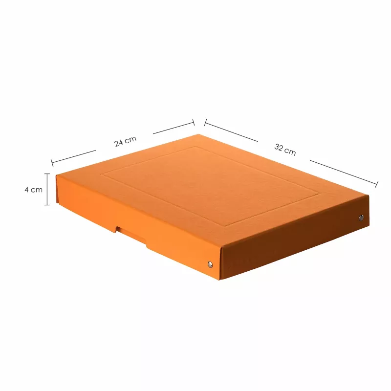 FALKEN PURE dokumentų dėžė 500 lapų pastelinės oranžinės spalvos 24,0 x 32,0 x 4,0 cm 22001832000F