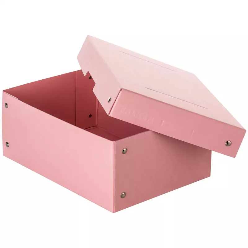FALKEN PURE dokumentų saugojimo dėžė 1250 lapų pastelinės rožinės spalvos 18,0 x 25,0 x 10,0 cm, 1 vnt. 22001896000F