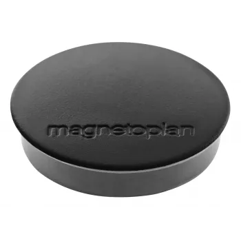 MAGNETOPLAN HOLTZ Discofix Apvalus Magnetas Standard Juodas, Ferito Šerdis, 0,7 kg Laikymo Jėga, 30 mm, 10 vnt. 1664212