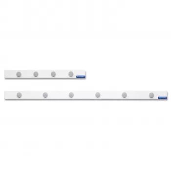 Magnetoplan magnetinės juostos rinkinys, 500 x 50 mm, balta lipni magnetinė juosta + 4 pilki apvalūs magnetai (16270M)
