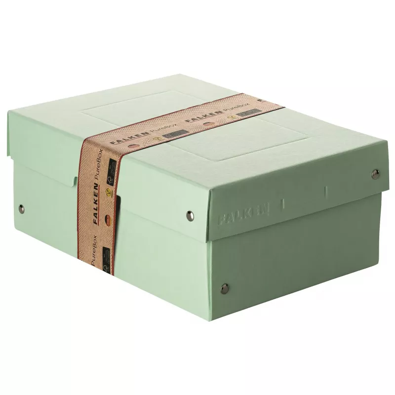 FALKEN PURE dokumentų dėžė 1250 lapų pastelinė žalia 18 x 25 x 10 cm 22001920000F