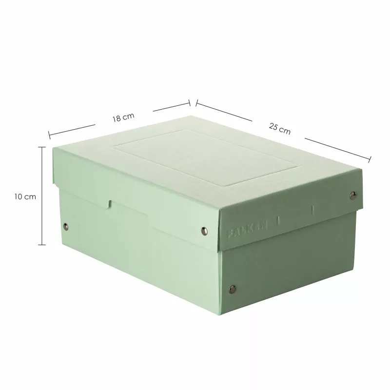 FALKEN PURE dokumentų dėžė 1250 lapų pastelinė žalia 18 x 25 x 10 cm 22001920000F