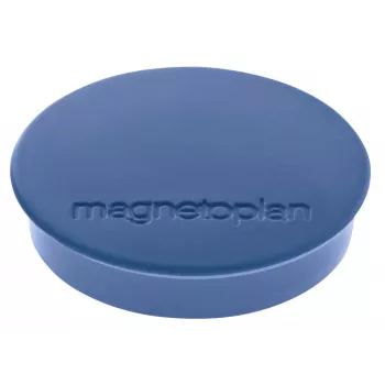 MAGNETOPLAN HOLTZ Discofix apvalus magnetas Standard, tamsiai mėlynas, pilno branduolio feritas, 0,7 kg laikymo jėga, 10 vienetų (1664214)