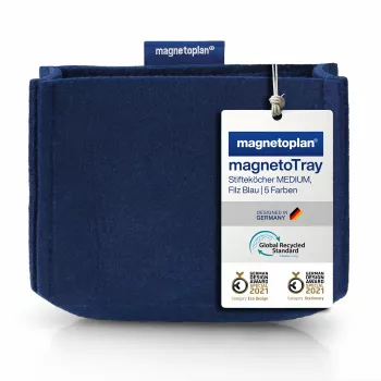 MAGNETOPLAN HOLTZ magnetoplan rašiklių laikiklis magnetoTray big 1227714 mėlynas