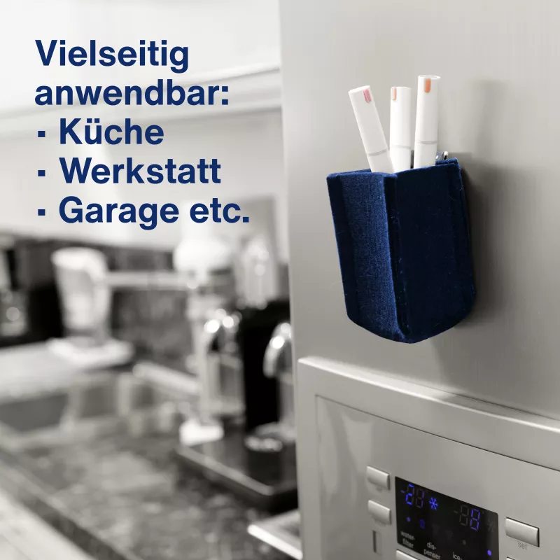 magnetoplan Stiftehalter magnetoTray small 1227614 mėlynas rašiklių laikiklis