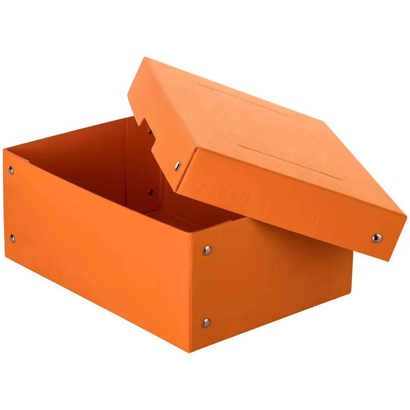 FALKEN PURE dokumentų laikymo dėžė 1250 lapų pastelinės oranžinės spalvos 18,0 x 25,0 x 10,0 cm, 1 vnt. (22001848000F)