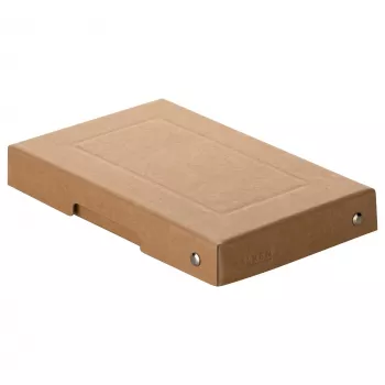 FALKEN PURE dokumentų dėžutė 310 lapų, natūraliai rudos spalvos, 12,0 x 18,5 x 2,5 cm, 1 vnt. 22001824000F
