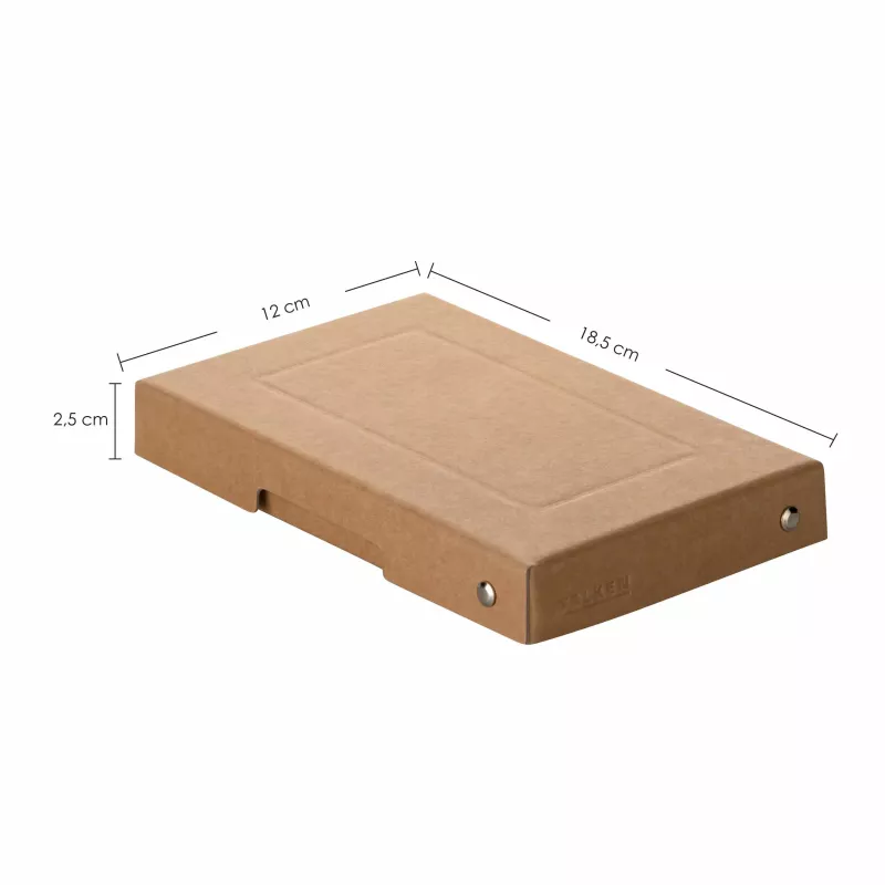 FALKEN PURE dokumentų dėžutė 310 lapų, natūraliai rudos spalvos, 12,0 x 18,5 x 2,5 cm, 1 vnt. 22001824000F