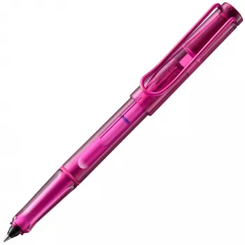 LAMY Balloon 2.0 rolerinis rašiklis, rožinės spalvos, su ergonomiška rankena ir metaliniu spaustuku 1235966