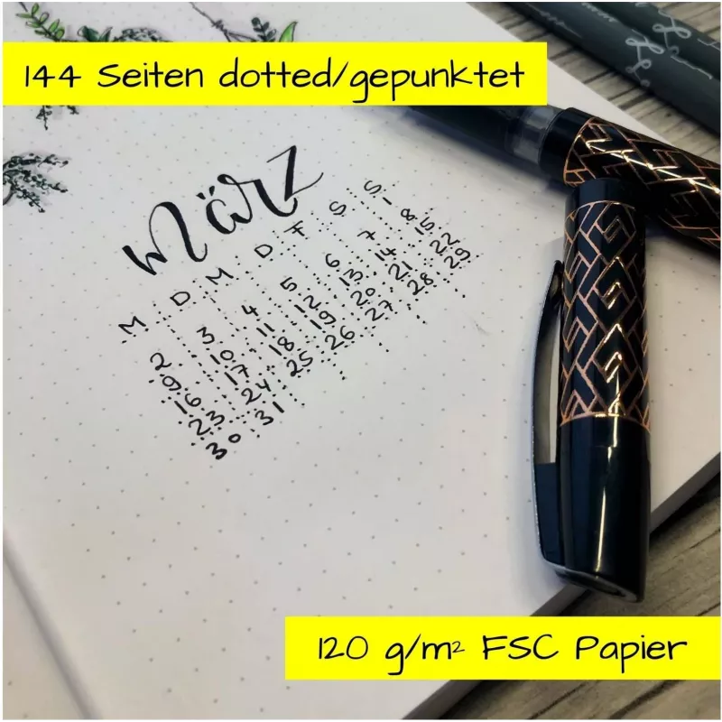 ONLINE Bullet Journal Spotlights Rose A5 taškinis tinklelis minkštu viršeliu margaspalvis 70042