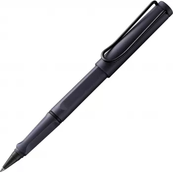 LAMY Safari plieninis rollerinis rašiklis juodas su T10 rašalo kasetėmis 1240210