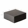 FALKEN PURE dokumentų dėžė 200x200mm, skirta 1050 lapams, juoda, 21x21x8,5 cm 22001752000F