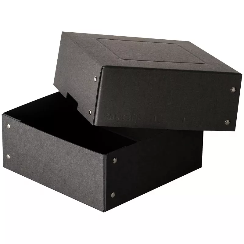 FALKEN PURE dokumentų dėžė 200x200mm, skirta 1050 lapams, juoda, 21x21x8,5 cm 22001752000F