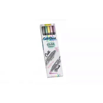 ONLINE USV 5 ONLINE® Calli.Brush Double Pastel dvigubo antgalio flomasteriai, įvairių spalvų (19079)