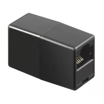 GoodConnections Alcasa MOD8-GC ekranuotas RJ45 sujungėjas, Cat.6, moteriškas-moteriškas, juodas