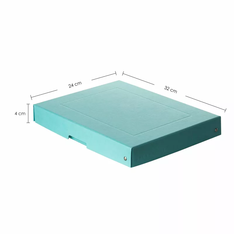 FALKEN PURE dokumentų saugojimo dėžė 500 lapų pastelinė mėlyna 24,0 x 32,0 x 4,0 cm, 1 vnt. (22001856000F)