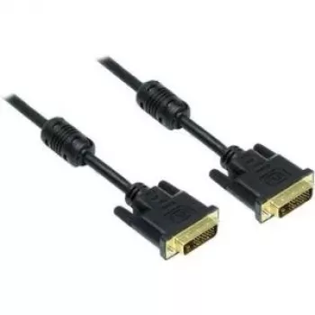Good Connections DVI-D Dual Link kabelis 24+1 vyriškas-vyriškas, auksuoti kontaktai, feritinis filtras, juodas, 1,8 m (4310-DG2)