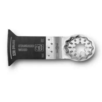 FEIN E-Cut Standard lenktas pjūklo ašmenys medienai, gipso kartonui ir plastikui, 50 mm, Starlock, 3 vnt. 63502226220