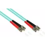 GoodConnections OM3 Duplex Multimode Fiber Optinis Patch Kabelis ST/ST 15m Aqua LSZH LW-815ST3