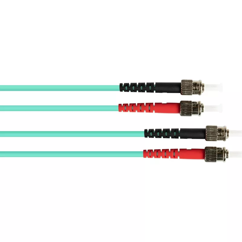 GoodConnections OM3 Duplex Multimode Fiber Optinis Patch Kabelis ST/ST 15m Aqua LSZH LW-815ST3