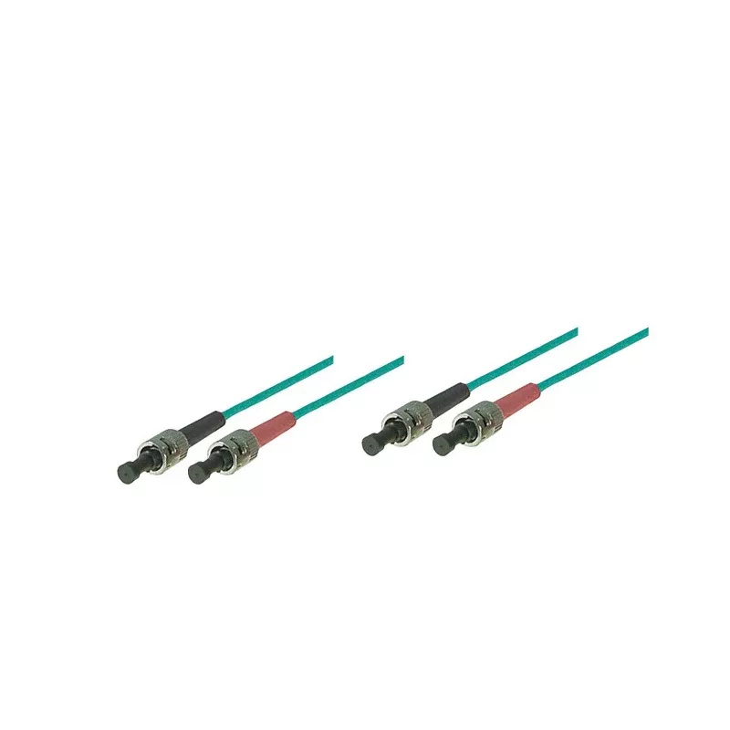 GoodConnections OM3 Duplex Multimode Fiber Optinis Patch Kabelis ST/ST 15m Aqua LSZH LW-815ST3