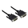 GoodConnections DVI-D Single Link kabelis 18+1 vyriškas-vyriškas, 1,8m, juodas, auksuoti kontaktai, dvigubai ekranuotas, HDCP, 1920x1200 4310-DD2