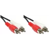 GoodConnections Stereo RCA garso kabelis, 2x RCA male į 2x RCA male, 1,5 m, juodas 5901-D