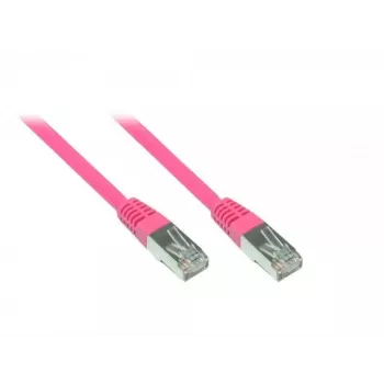 GoodConnections RNS tinklo kabelis su fiksatoriaus apsauga, Cat. 5e, SF/UTP, PVC, 100 MHz, magenta, 7,5 m (855M-075)