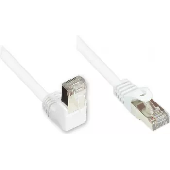 GoodConnections Cat. 5e F/UTP tinklo kabelis, 3m, baltas, kampuotas į tiesų RJ45 805W-030EWI