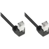 Good Connections Cat 5e F/UTP tinklo kabelis, 3m, juodas, 90° kampu žemyn nukreipti RJ45 jungtys 805S-030WI