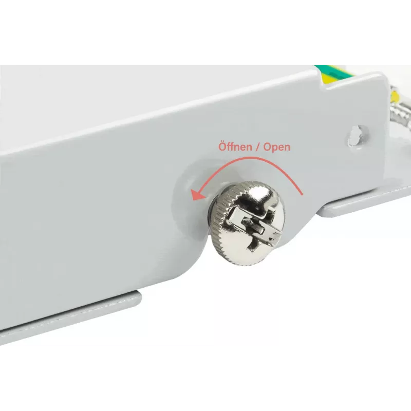 GoodConnections Alcasa GC-N0111 Cat6 ekranuotas RJ45 Keystone modulis - pilkas