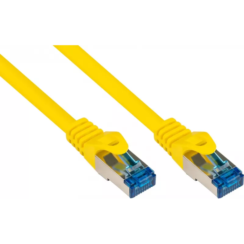 Good Connections RNS® Cat. 6A S/FTP tinklo kabelis su apsauginiu fiksatoriumi, be halogenų, geltonas, 20 m 8060-H200Y