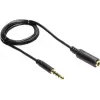 GoodConnections 3.5mm 4-pole TRRS prailginimo kabelis, vyriškas į moterišką, 2m, juodas AS-35V4B2