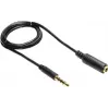 GoodConnections 3.5mm TRRS garso prailginimo kabelis, vyriškas į moterišką, 5m, juodas AS-35V4B5