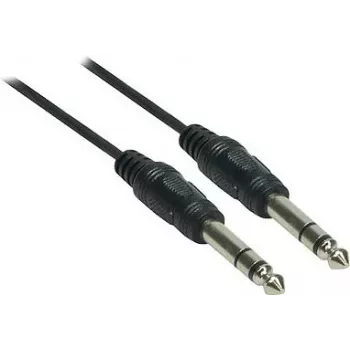 Good Connections 6,3 mm Jack – 6,3 mm Jack garso kabelis, 1,5 m, nikeliuoti kontaktai, juodas 1963-015