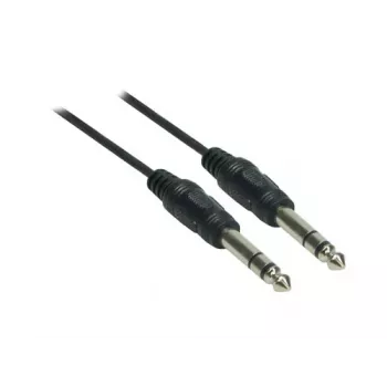 Good Connections 6,3 mm Jack – 6,3 mm Jack garso kabelis, 1,5 m, nikeliuoti kontaktai, juodas 1963-015