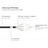 GoodConnections Alcasa 8060-400S Cat6 S/FTP komutacinis kabelis, RJ45 kištukas–kištukas, 40 m, auksuoti
