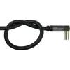 GoodConnections SmartFLEX SAT antenos kabelis 7,5 m – kampuotas IEC koaksialinis kištukas į lizdą, auksuoti kontaktai, keturgubas ekranavimas, 120 dB, juodas (GC-M2076)