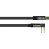 GoodConnections SmartFLEX SAT antenos kabelis 7,5 m – kampuotas IEC koaksialinis kištukas į lizdą, auksuoti kontaktai, keturgubas ekranavimas, 120 dB, juodas (GC-M2076)