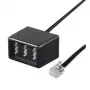 Good Connections RJ11 (6P4C) vyriškas į NFN (TAE-F) moterišką telefono adapteris TAA-NFN