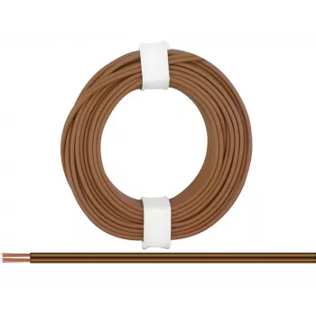 Donau Elektronik 218-88 lankstusis laidas 2 x 0,14 mm² rudas 5 m