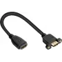 Good Connections HDMI montavimo kabelis, HDMI Type A female į panelinį female, 0,3 m, juodas HDMI-AD23