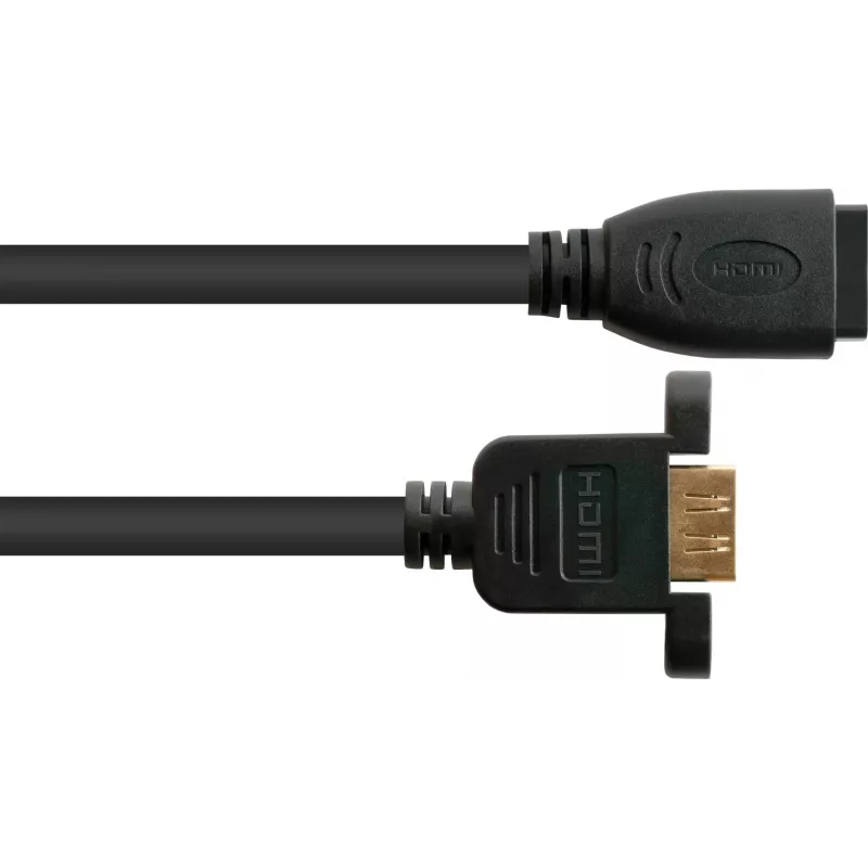 Good Connections HDMI montavimo kabelis, HDMI Type A female į panelinį female, 0,3 m, juodas HDMI-AD23