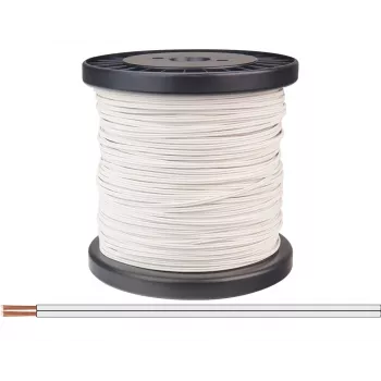 Donau Elektronik 218-55-100 daugiasluoksnė viela 2 x 0,14 mm² balta 100 m